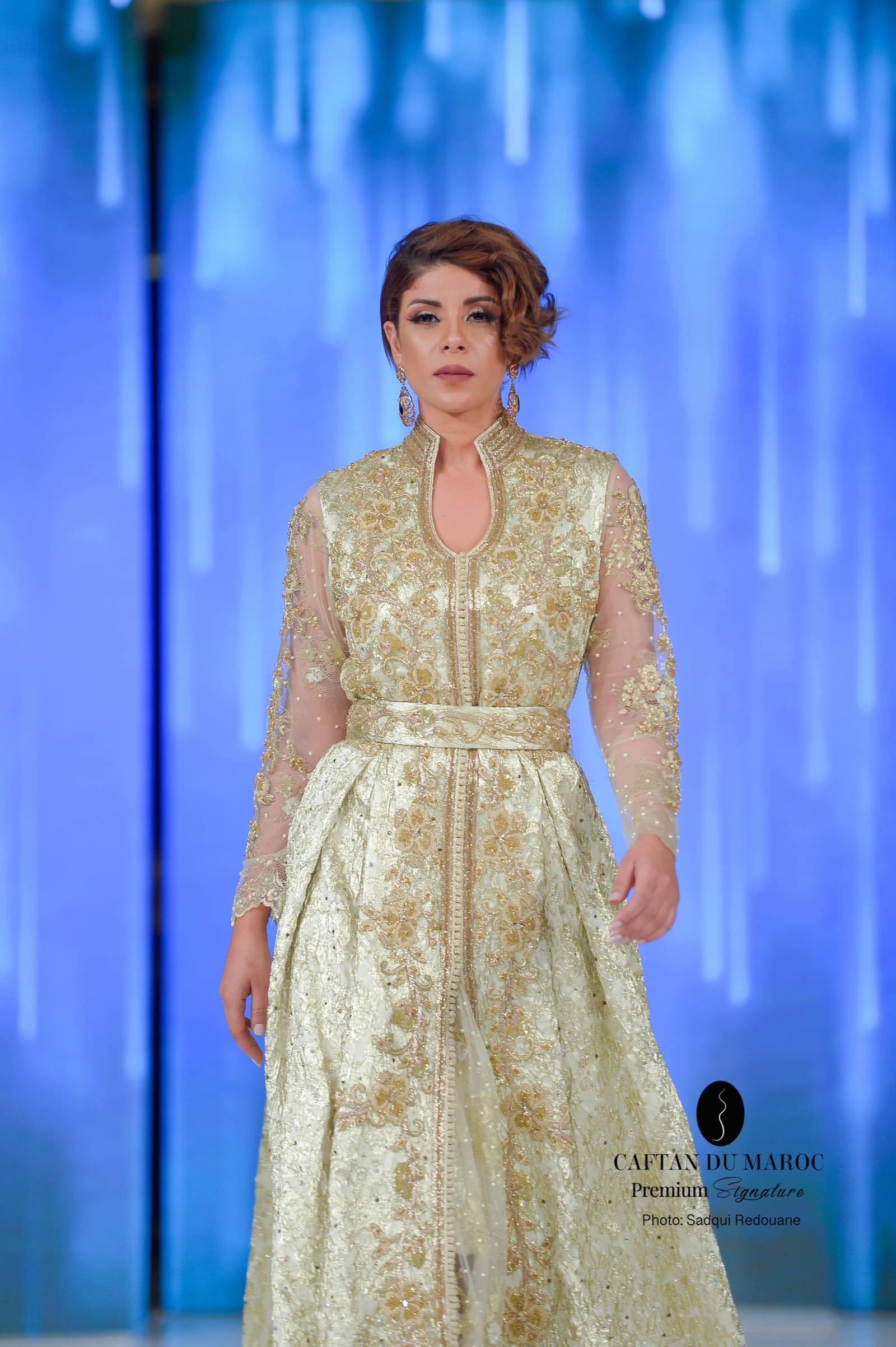 Caftan marocain de haute couture — savoir-faire des artisans